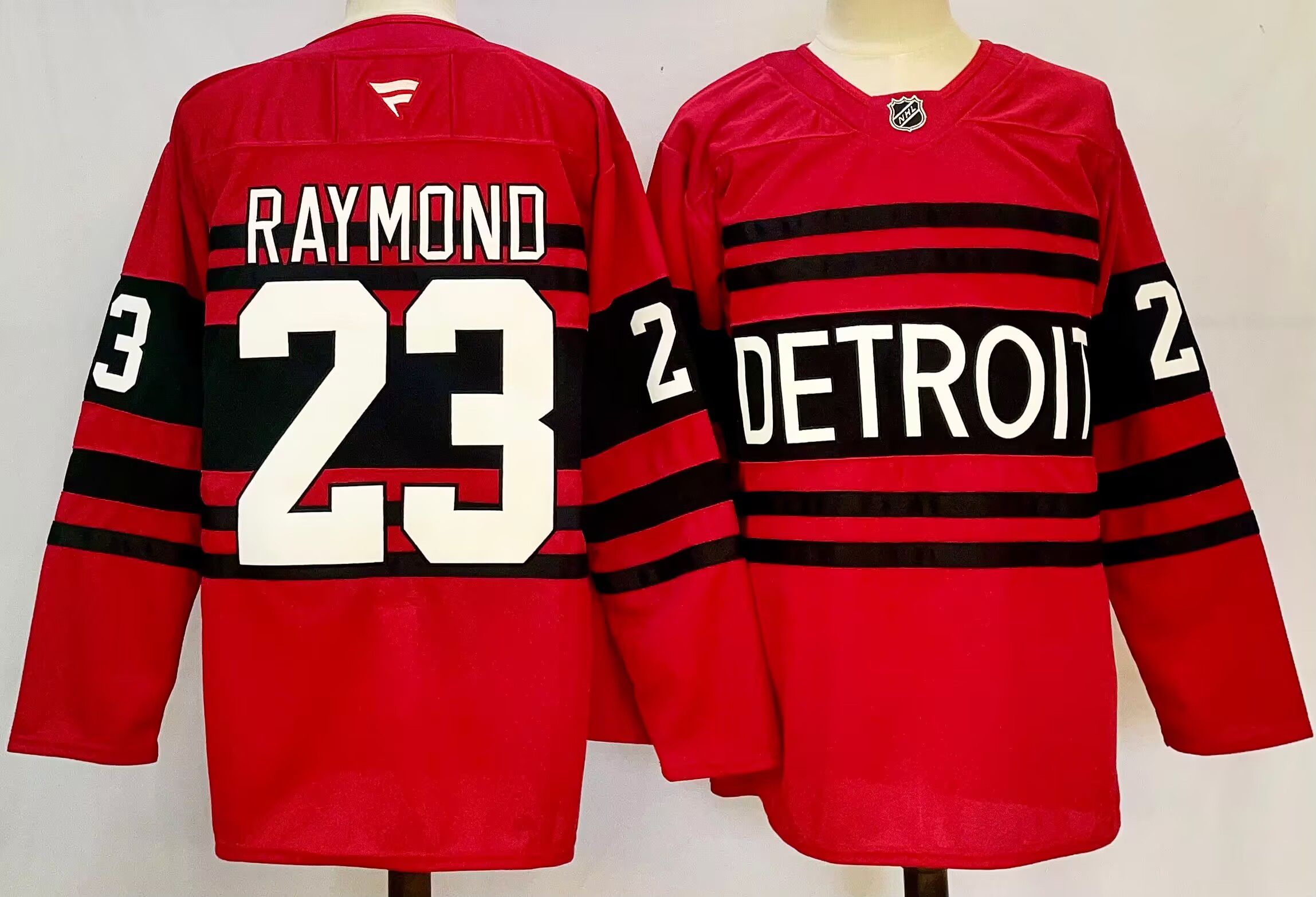 Men Detroit Red Wings #23 Raymond Red 2025 Home Premier Player NHL Jersey